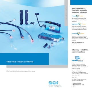 Sick Fibre Optic Sensors and Fibers