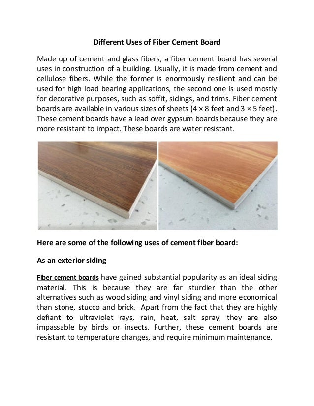 Fiber cement board