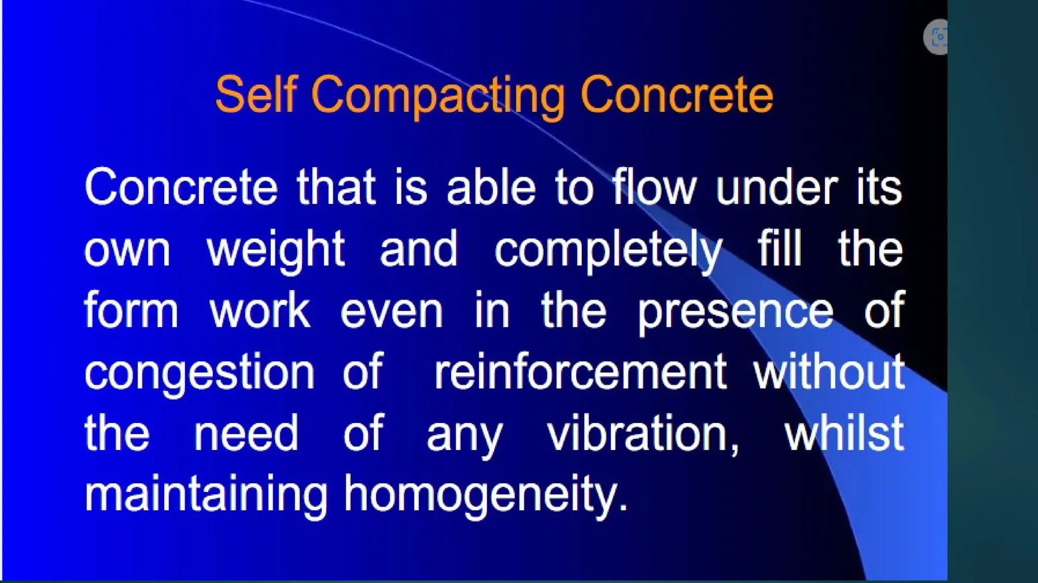 Applications of fiber concrete and self compact concrete | PPT