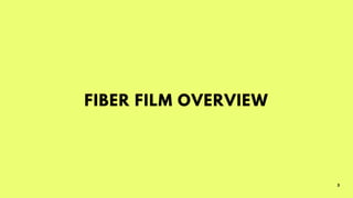 3
FIBER FILM OVERVIEW
 