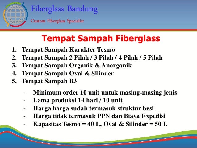 Fiberglass Bandung Company Profile Produk Fiberglass