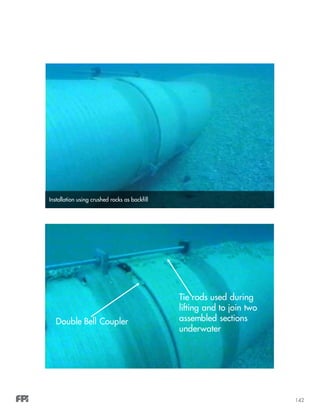 142
Installation using crushed rocks as backfill
 