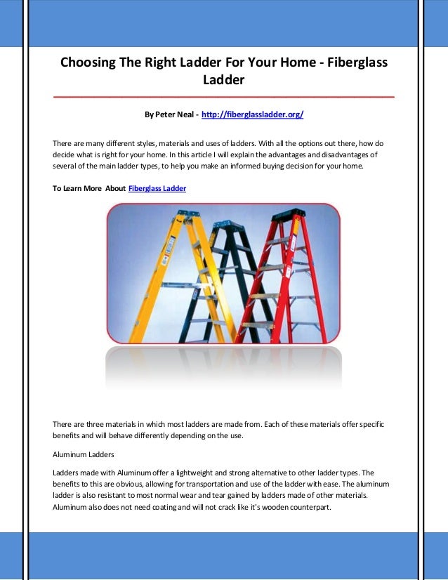 fiberglass ladder