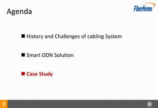 28
Agenda
 History and Challenges of cabling System
 Smart ODN Solution
 Case Study
 