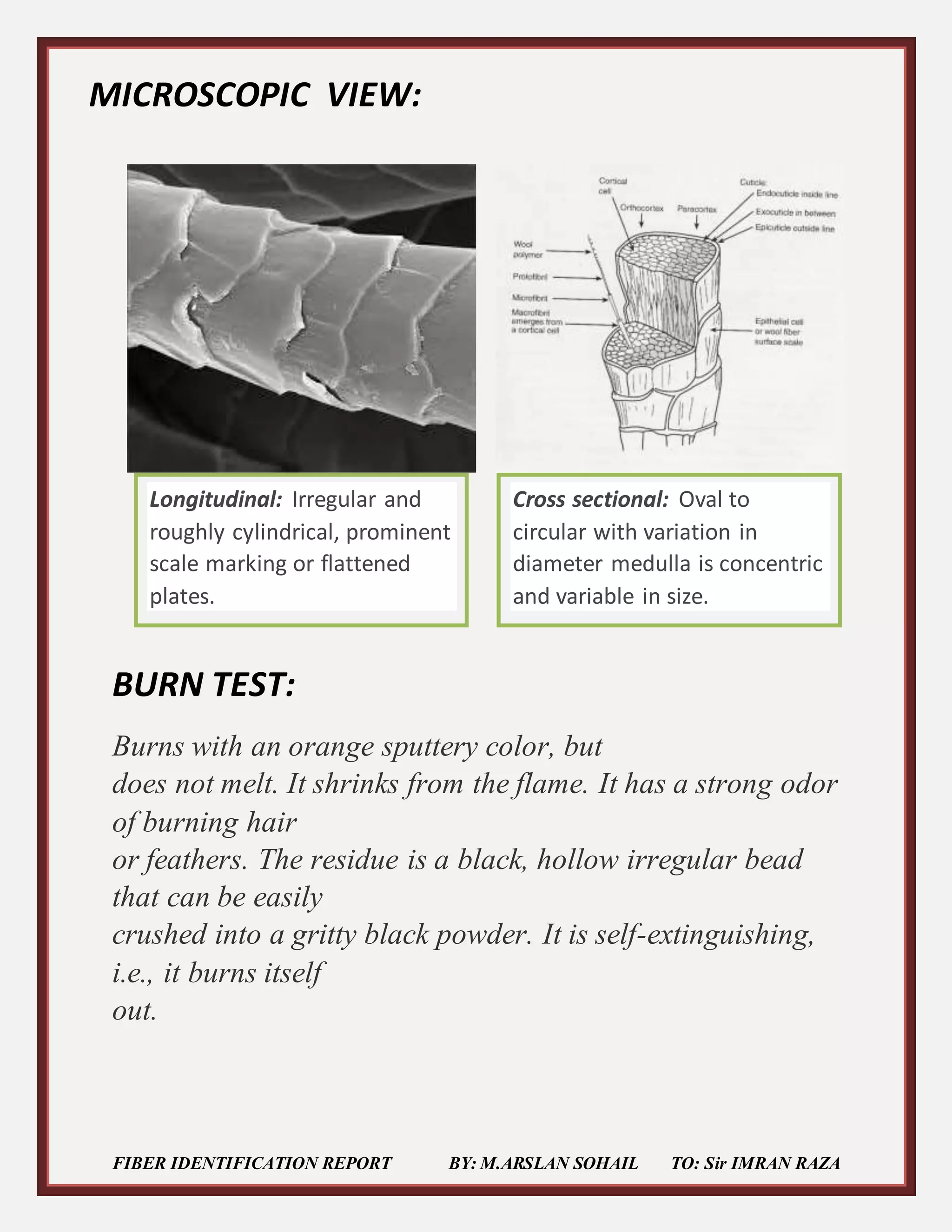 Identification of Textile Fibers | DOCX