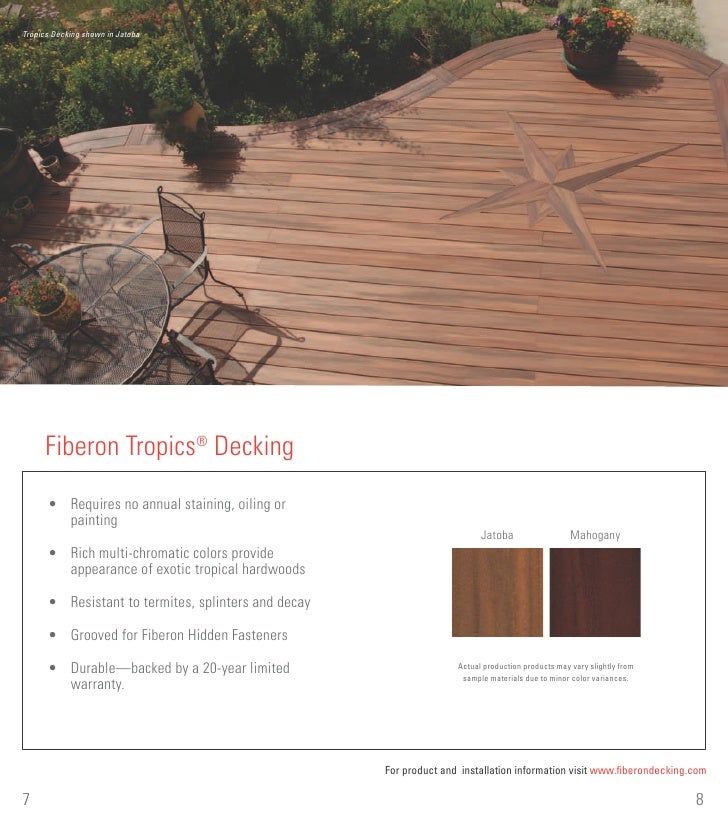 Fiberon decking 2010 all products brochure