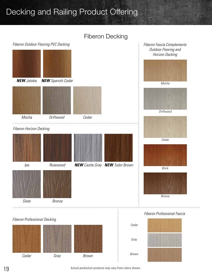 Fiberon 2011 Composite Decking Product Guide