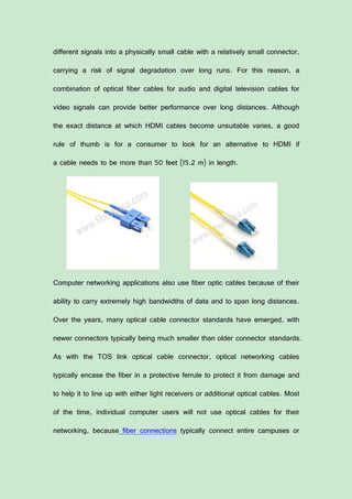 Fiber optic cable | PDF