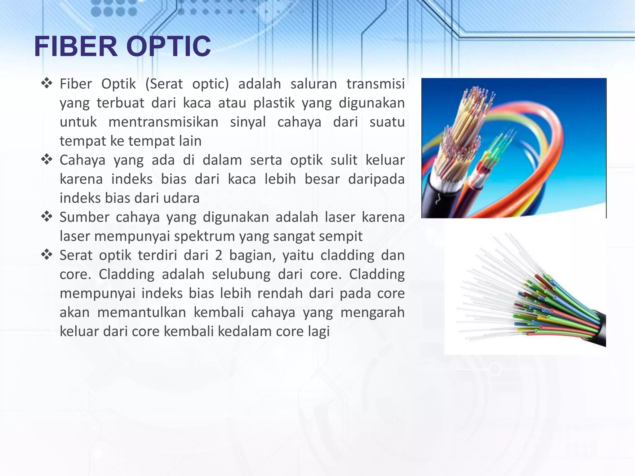 Fiber optic cable | PPTX