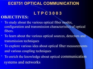 FIBER OPTIC COMMUNICATION NOTES UNIT 1.pptx