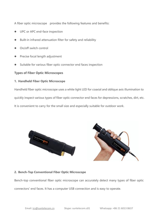 Fiber Optic Microscope What is It | PDF
