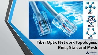 Fiber Optic NetworkTopologies:
Ring, Star, and Mesh
 