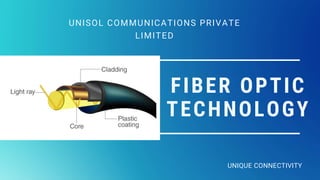 FIBER OPTIC
TECHNOLOGY
UNIQUE CONNECTIVITY
UNISOL COMMUNICATIONS PRIVATE
LIMITED
 