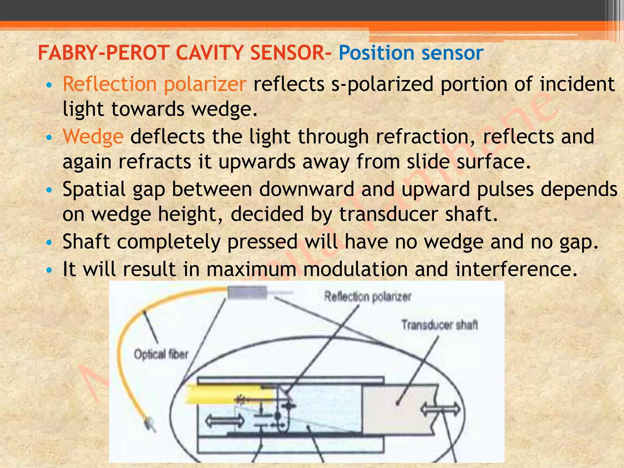 Refraction Sensor Fiber optic sensors | PPTX