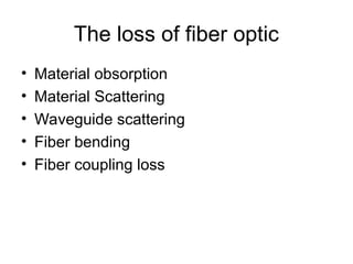 fiber optics ppt for students of all univeristy | PPT