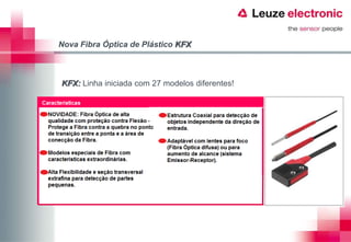 Nova Fibra Óptica de Plástico KFX



KFX: Linha iniciada com 27 modelos diferentes!
 