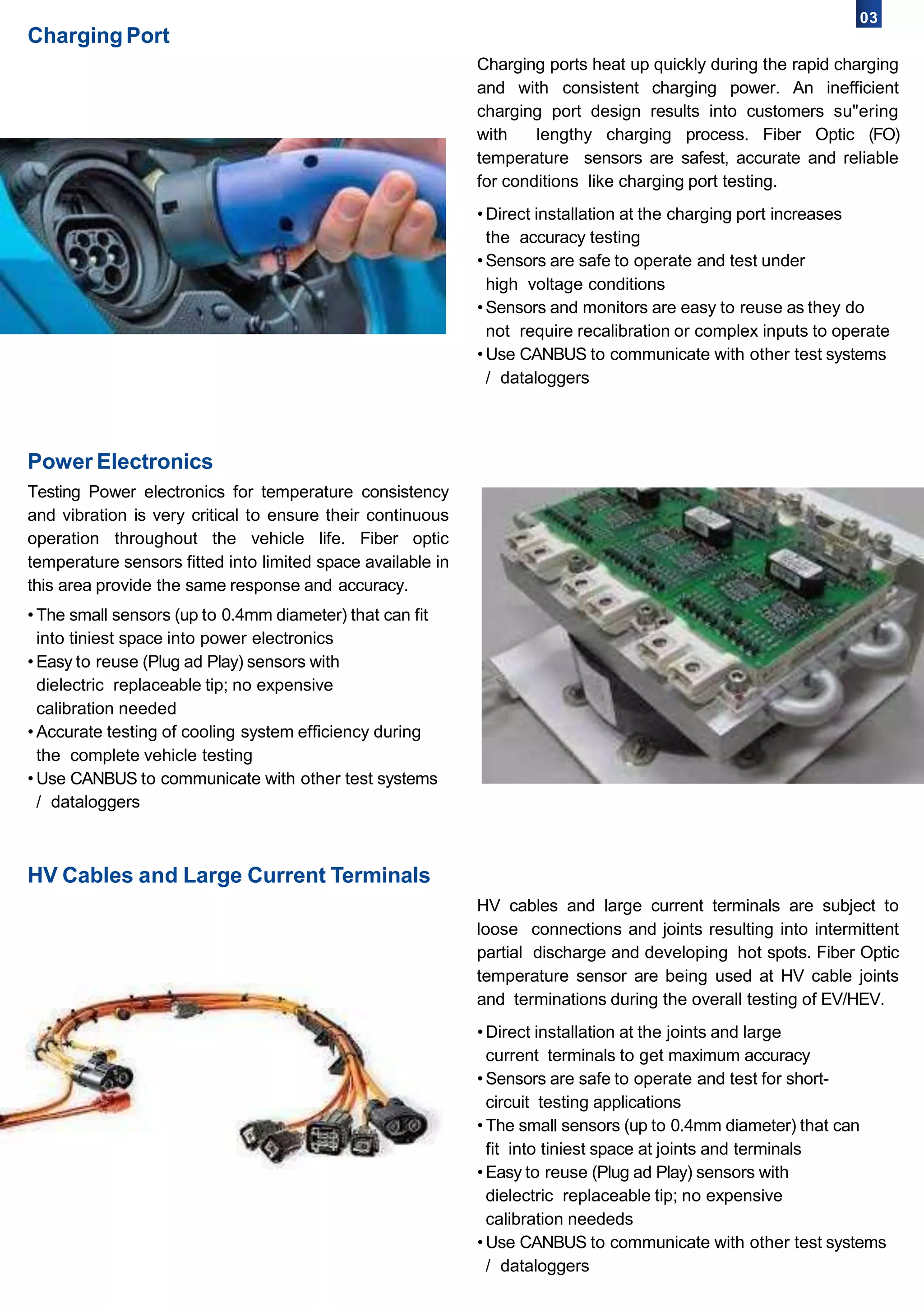 Fiber optic temperature management in ev testing | PPTX