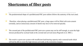 FIBER POST in conservative dentistry and endododntics | PPTX