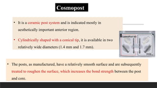 FIBER POST in conservative dentistry and endododntics | PPTX