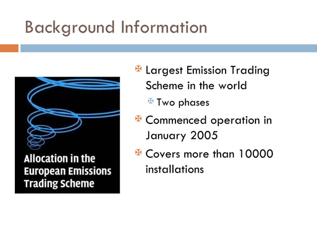 Photo inspiration: Fresh Look at European Carbon Emissions Trading Scheme Ppt Environment