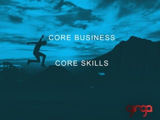 CORE BUSINESS
CORE SKILLS
 