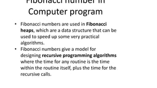Fibonacci series by saadat ali achakzai | PPT