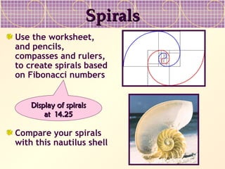 A PPT about Fibonacci Series in Modern Mathematics | PPT