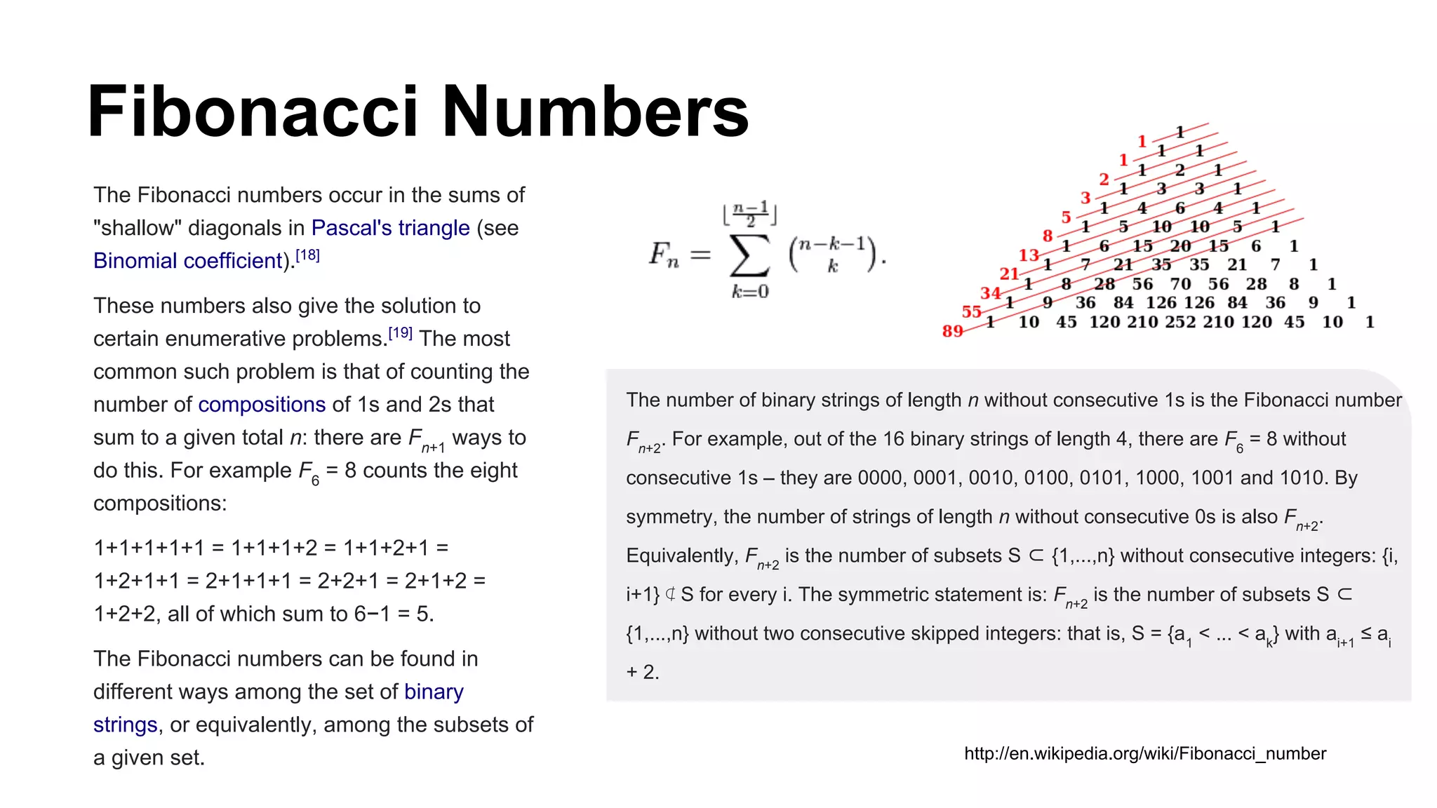 Fibonacci Numbers (abridged) | PDF
