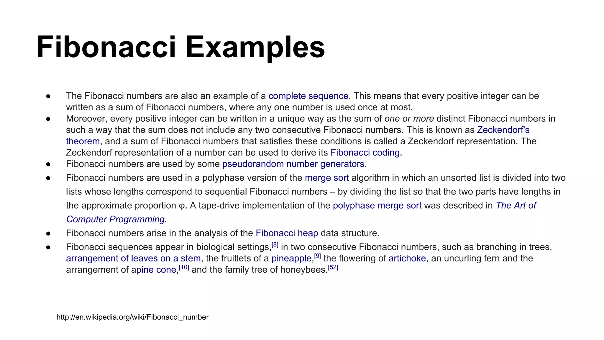 Fibonacci Numbers (abridged) | PDF