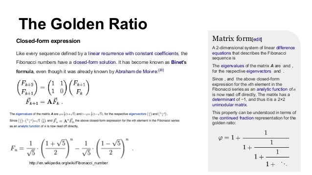 Fibonacci Numbers (abridged)