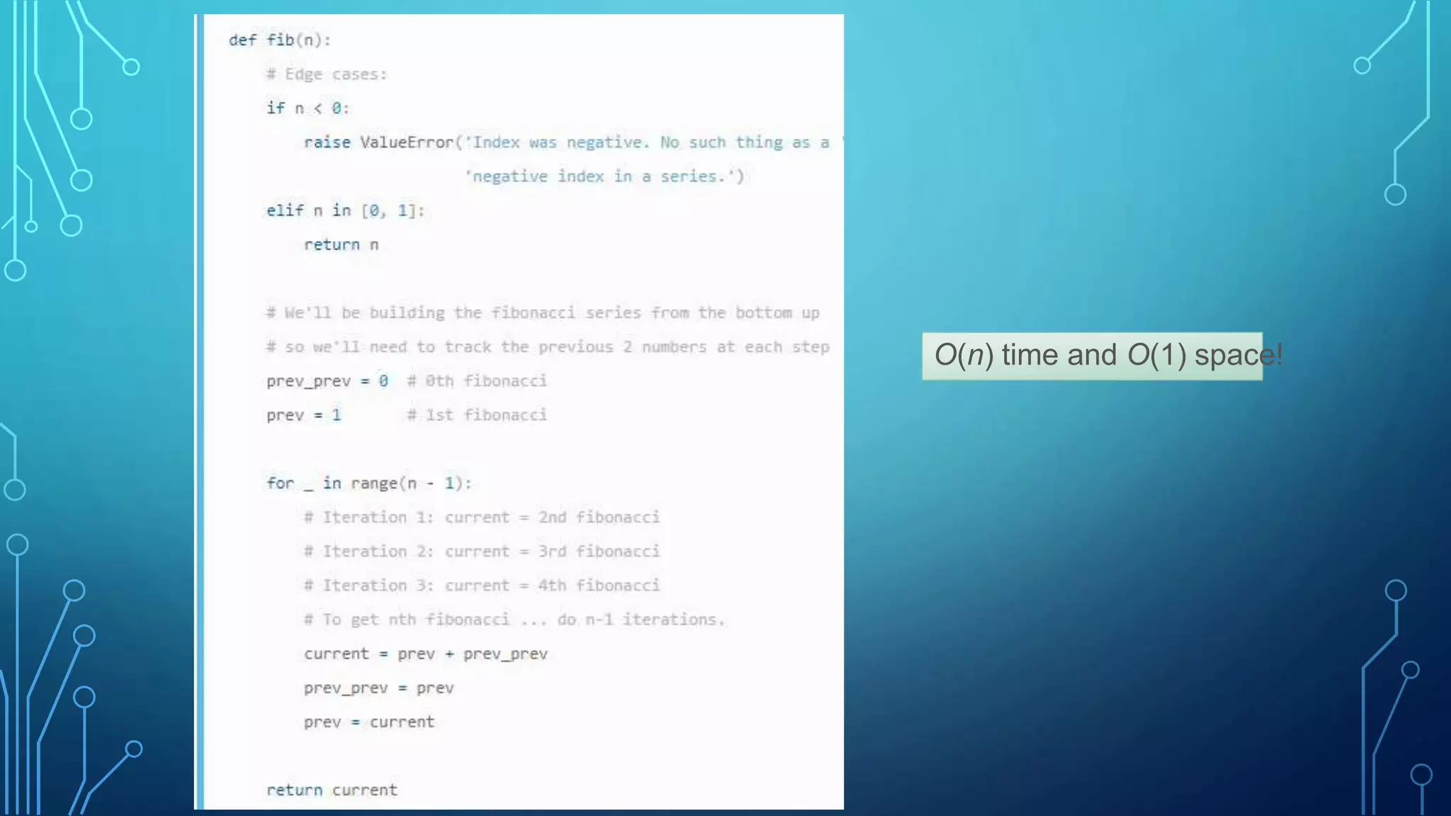 Fibonacci optimisation | PPTX
