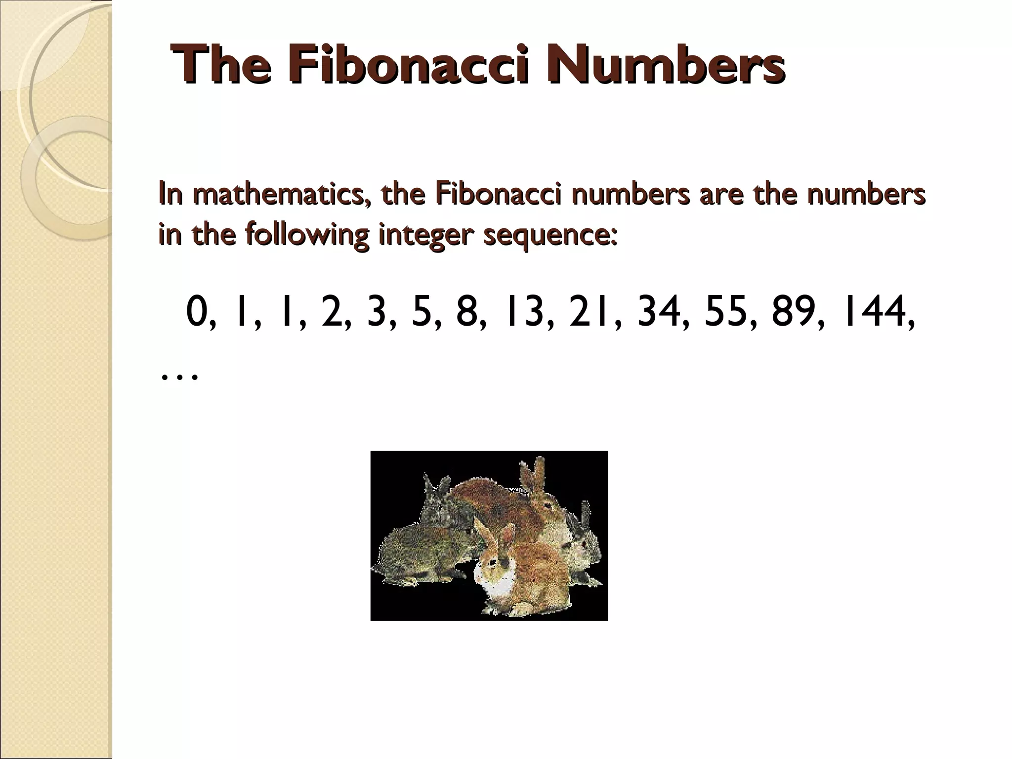 Fibonacci sequence | PPT