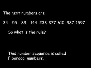 Fibonacci sequence | PPT