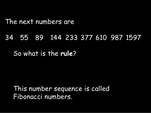 Fibonacci sequence