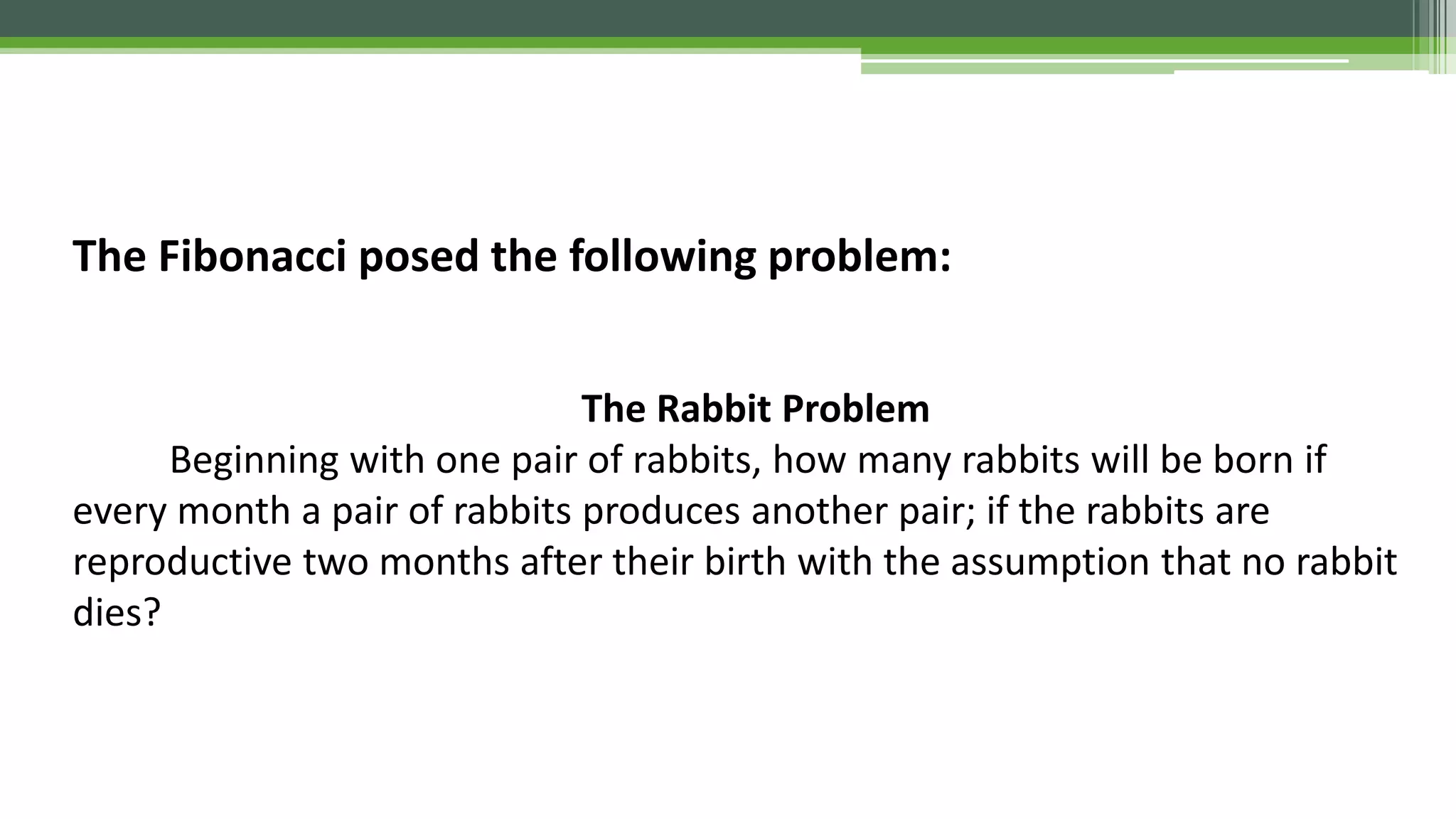 Fibonacci sequence | PPTX