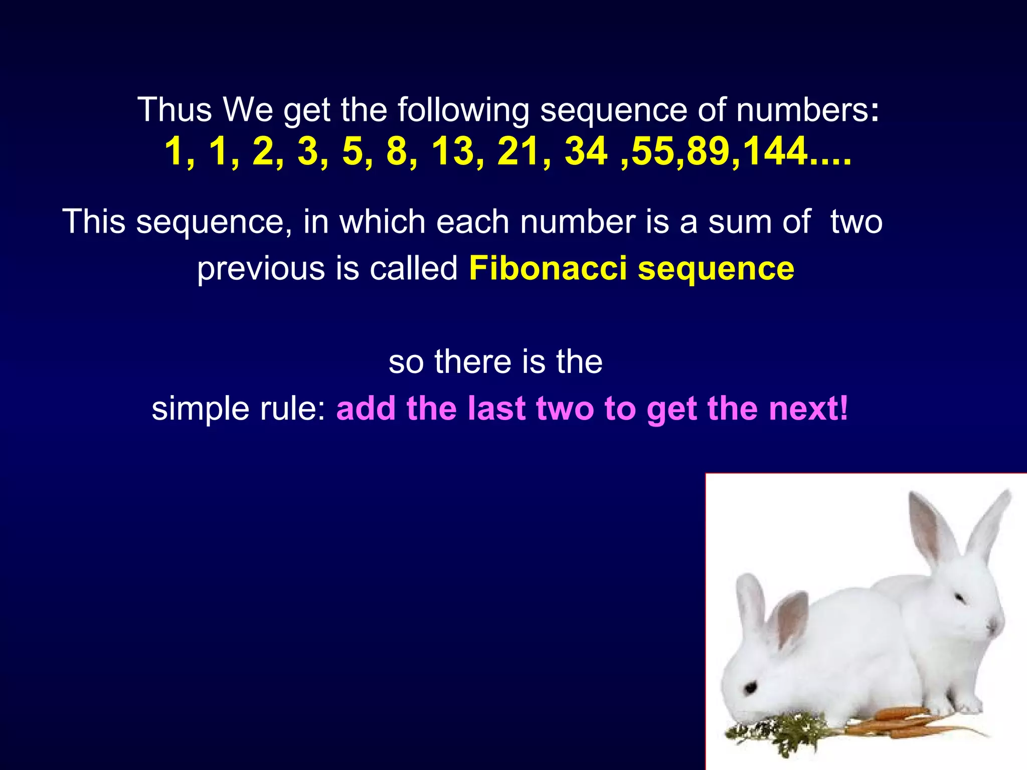 Fibonacci sequence and golden ratio | PPT