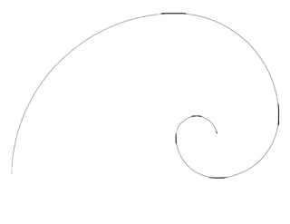 Fibonacci spiral handout