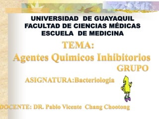 UNIVERSIDAD DE GUAYAQUIL 
FACULTAD DE CIENCIAS MÉDICAS 
ESCUELA DE MEDICINA 
 