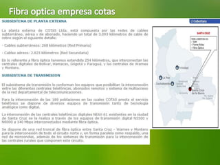 Fibra optica en Bolivia