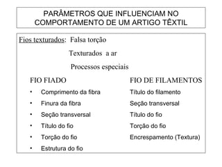 Fibras relação estrutura - props - usos | PPT