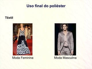 Uso final do poliéster Têxtil Moda Feminina Moda Masculina 