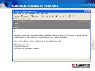 15
Sistema de cadastro de treinandos
 