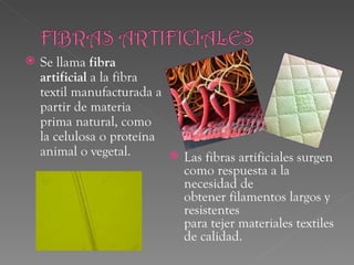 Fibras textiles | PPT