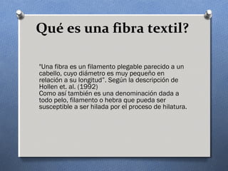 Fibras textiles power point | PPT