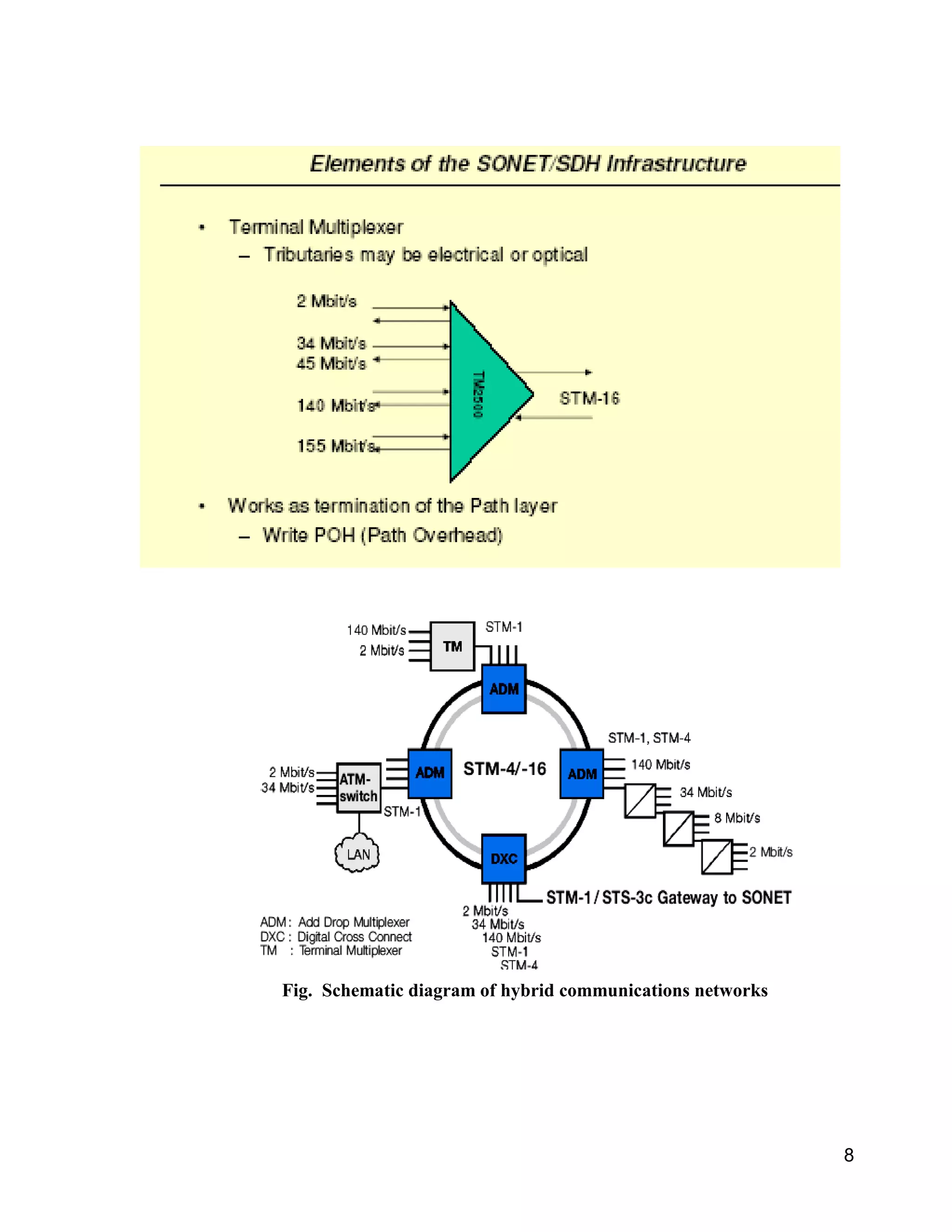 8 
Fig. Schematic diagram of hybrid communications networks 
 