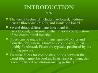 Fibreboards | PPT