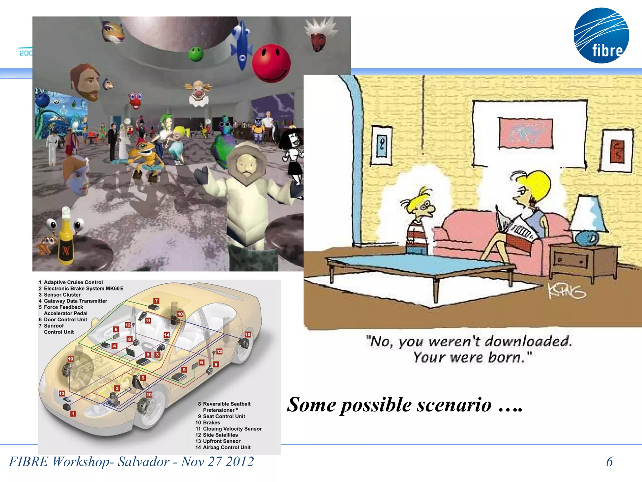 Some possible scenario ….

FIBRE Workshop- Salvador - Nov 27 2012                               6
 