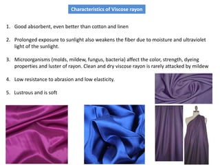 Rayon Examples Fibres and fabrics | PPT