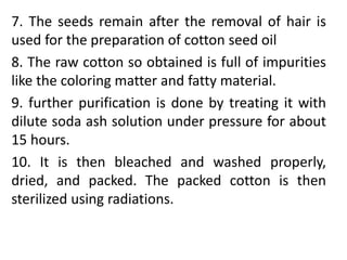 Fibres (cotton, jute, hemp) | PPTX