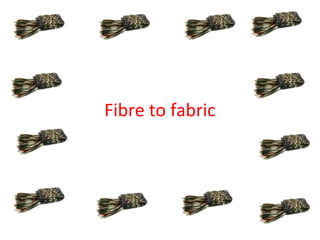 Fibre to fabric
 